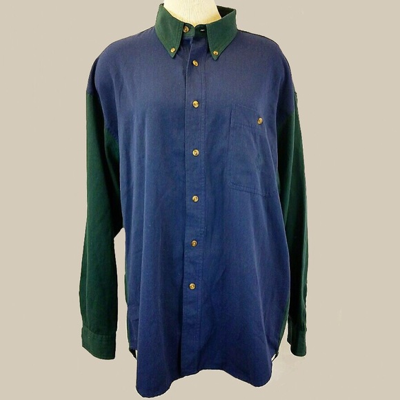 Vintage Other - Vintage color block Bugle Boy button down shirt